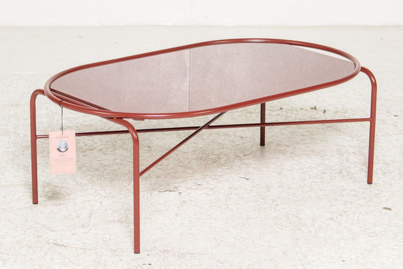Warm Nordic - Secant table oval Bord/Sofabord, Glass red